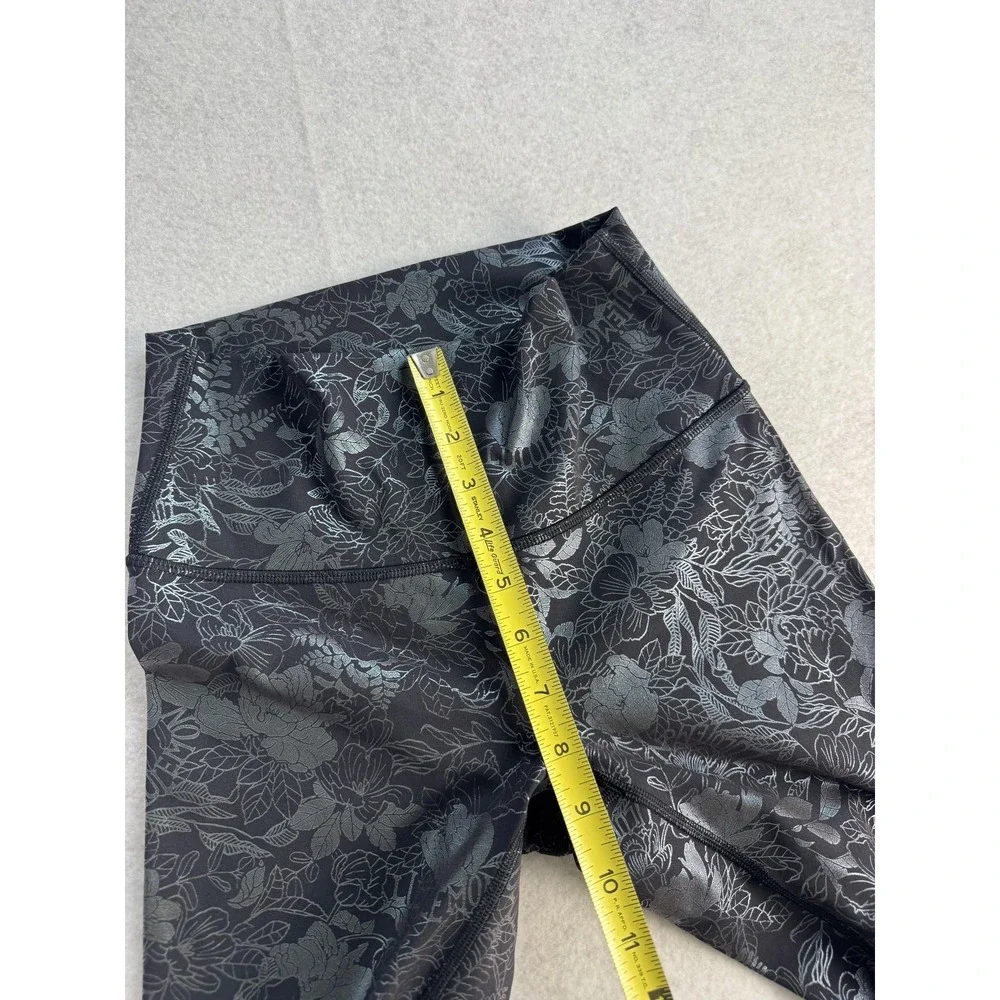 Lululemon Wunder Under High Rise Logo Flourish‎ Iridescent Leggings Women's 4